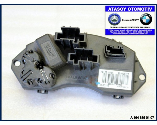 MERCEDES W164 ML KLİMA TARAĞI ARKA 1648350107 A1648350107 A 164 835 01 07 FBLO3 W164 ÇIKMA